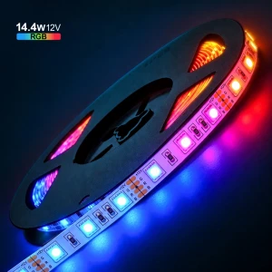 Banda LED PL-5050RGB60-12, IP-20,12V,14,4W/m,RGB,60led/m,5m PANLIGHT-thumb-1