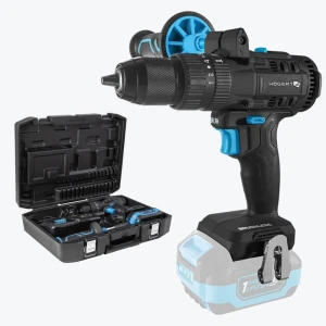 Mașină de înșurubat cu percuție pe acumulator 80Nm 18V Li-Ion+acumulator 4Ah+incărcător 4Ah HT2E247-B14PD HOEGERT