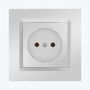 Розетка без заземлением белая SIMON 10 CG1.01/11