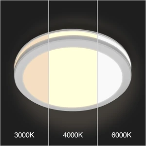 Плафон потолочный LED 24W 3CCT PL-CL24H9Y3CCT-WH 230V IP65 белый 300x55 PANLIGHT