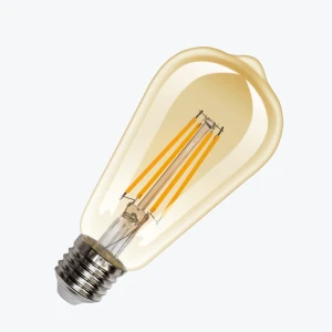 Светодиодная лампа филамент AMBER ST64 8W 2200K E27 880 Лм PL-ST64AF8WW PANLIGHT