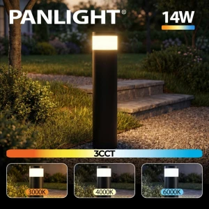 Светильник-столбик 90 cm, 14W 3CCT, черный, садовый IP65, LED PL-251054