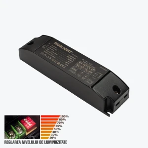 Блок питания для светодиодной ленты черный с регулировкой яркости SLIM DC24V 2.5A 60W IP20 PL-S60QL-24 PANLIGHT