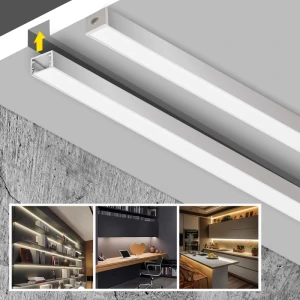 Profil aluminiu LED aplicat PL-1010 3m 10*10mm argintiu PANLIGHT