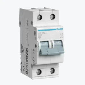 Întreruptor automat Hager 2P 32A 6kA C 2M MC232A