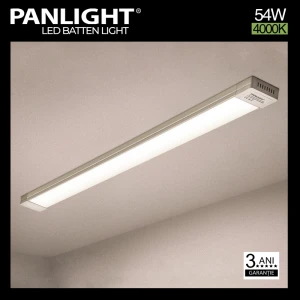 Corp LED Batten 54W alb 4000K IP20 4860lm Ra80 alumin. 230V 1.2M*75mm PL-75SQA54WH-PW