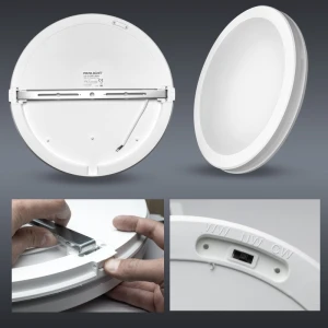Плафон потолочный LED 50W 3CCT PL-CL50H9Y3CCT-WH 230V IP65 белый 400x55 PANLIGHT-thumb-3