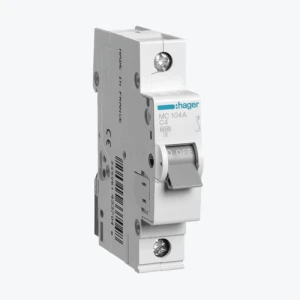 Întreruptor automat Hager 1P 4A 6kA C 1M MC104A