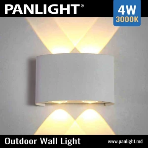 Фасадный светильник на 4 линзы 3000K Белый 4*1W LED IP54 PL-25013 120x80x38mm