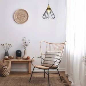 Светильник подвесной TESS 2394 1*E27 IP20 D24cm черный OS-TESS-11-DEC