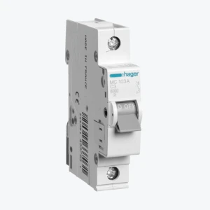 Întreruptor automat Hager 1P 3A 6kA C 1M MC103A