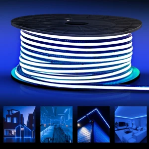 LED Лента COB 220В 50m синий 10W/m 296led/m IP67 PL-COB296-B-220 PANLIGHT