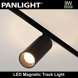 Proiector LED magnetic negru 9W,4000K,DC48V,PANLIGHT ULTRA SLIM PL-9MTE-BK