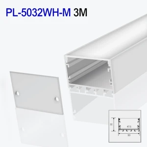 Алюминиевый профиль накладной для светодиодной ленты белый 3m/set 50*32mm PL-5032WH-M 3m PANLIGHT