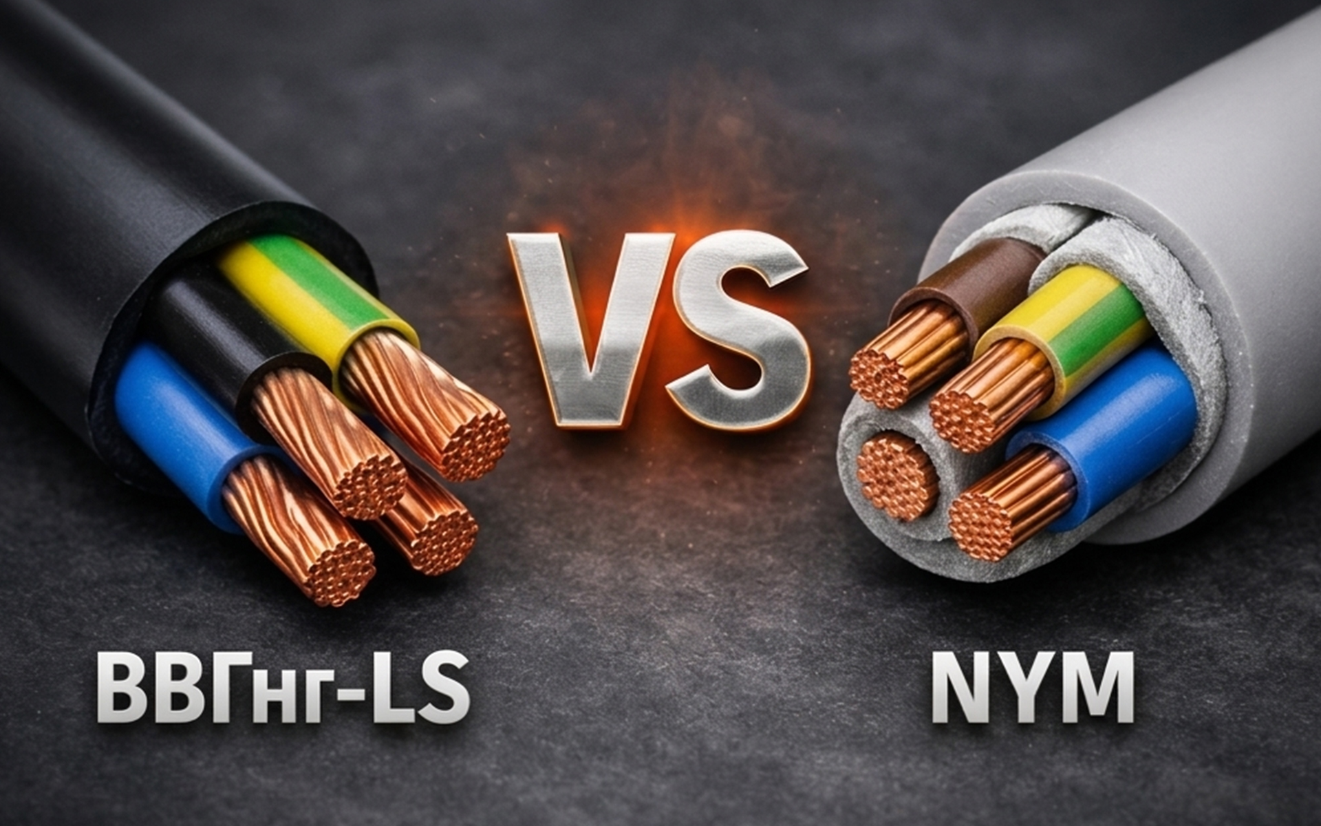Cablu ВВГнг LS sau NYM – ce să alegi?