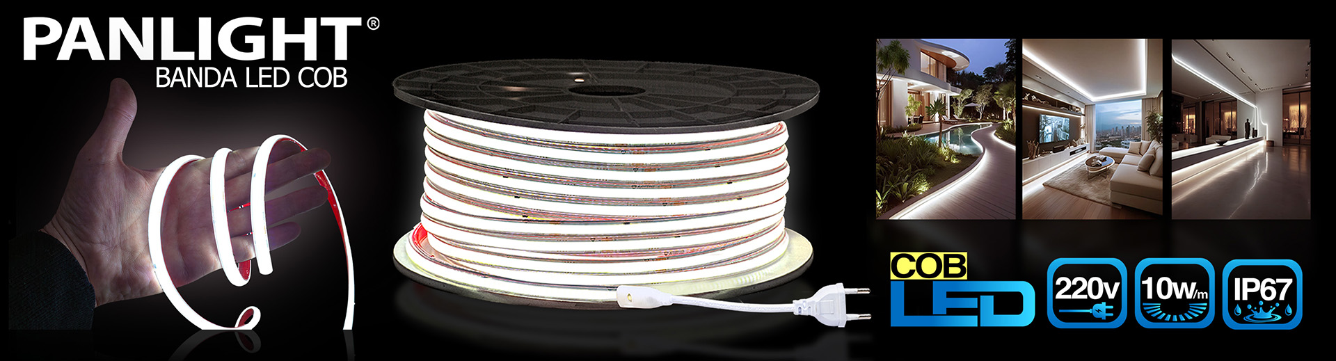 Banda LED COB 220V