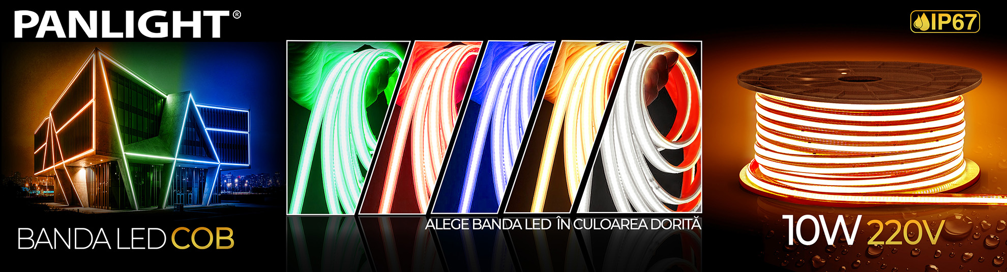 Banda LED 220V colorata